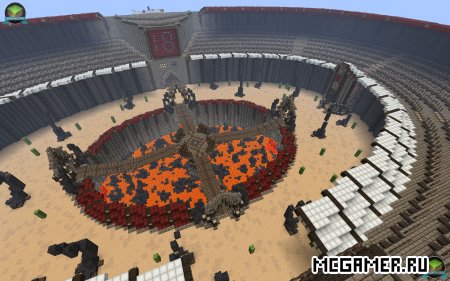 Карта Deathmatch Arena для minecraft minecraft
