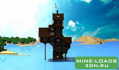 Карта Дом в скале для Minecraft minecraft