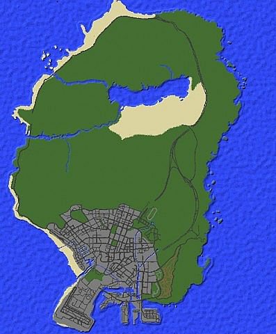 Карта Grand Theft Auto V для Майнкрафт minecraft