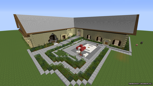 Карта Дом в скале для Minecraft майнкрафт