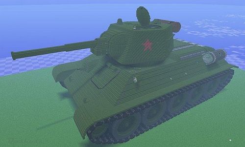 Карта Русский танк т-90 для minecraft 1.5.2 minecraft