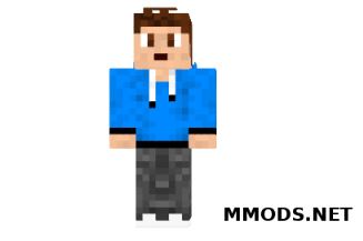 Скин Blue Teenager для Minecraft minecraft